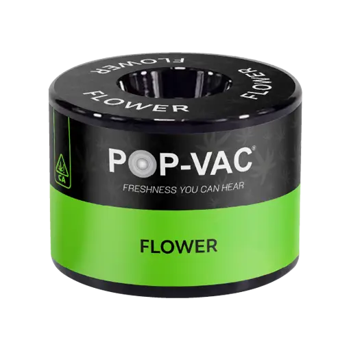 Pop-Vac flower jar in green finish