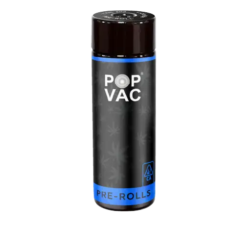 Pop-Vac pre-roll tubes in blue finish
