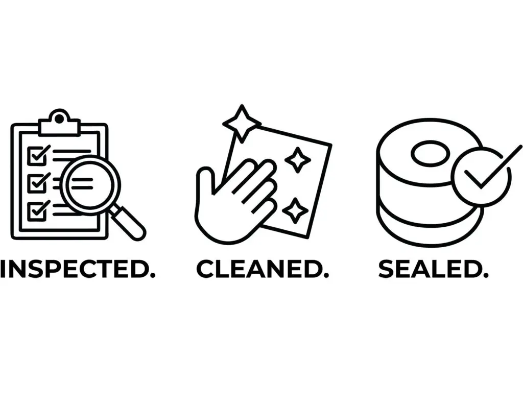Pop-Vac integrated closure system infographic showing all jar components