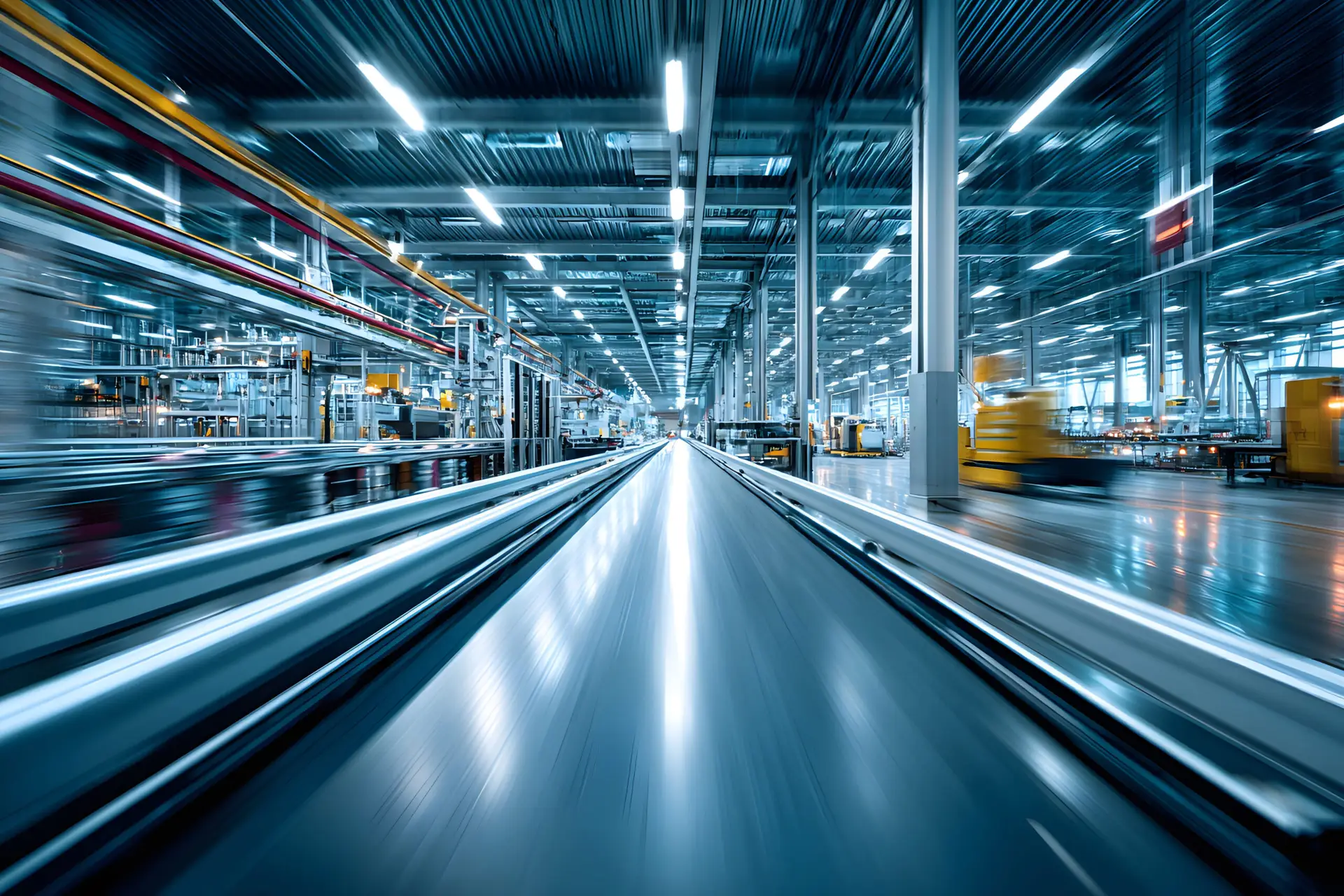 A picture showing a view of a busy automation facility