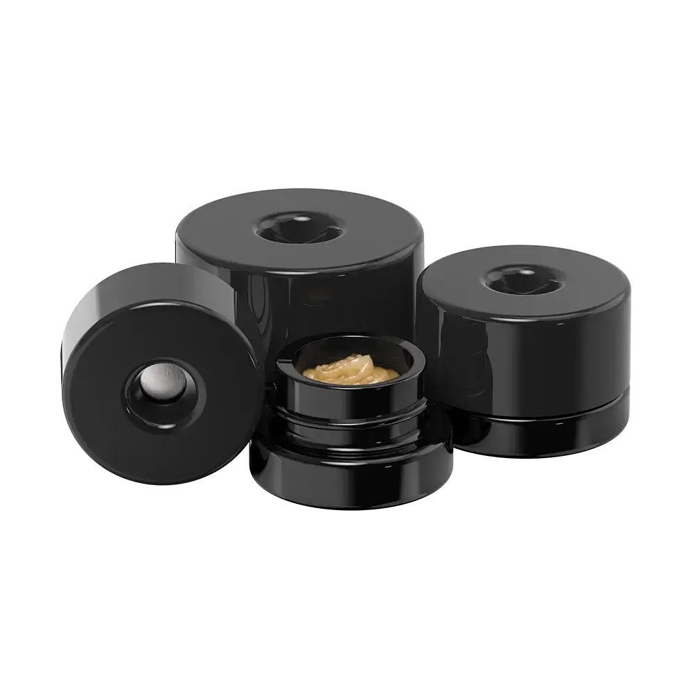 Pop-Vac concentrate packaging jars