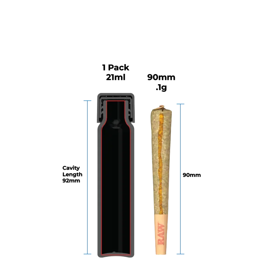 Pop-Vac hash hole pre-roll 1-pack tube for 1g joints