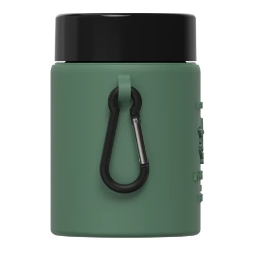 The carabiner on the side of the Nugidor jar